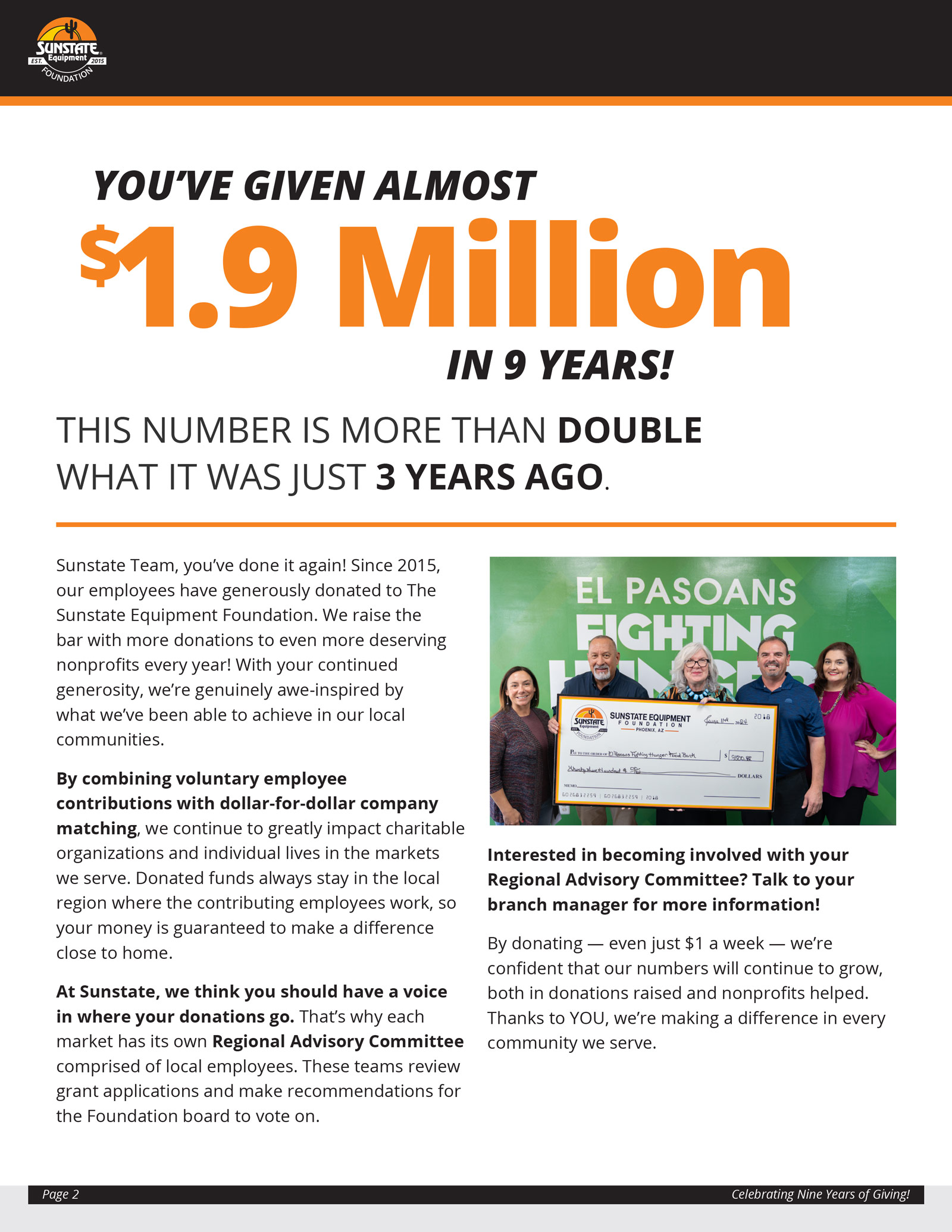 Internal communications copywriting