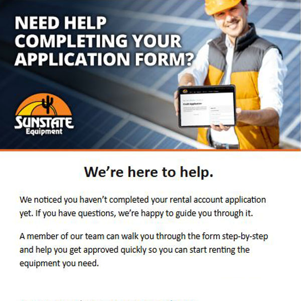 Email copywriting sample