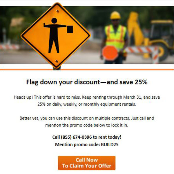 Email copywriting sample