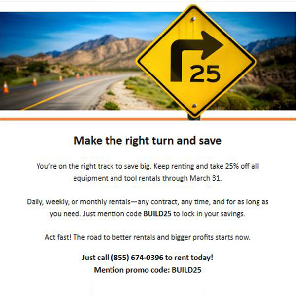 Email copywriting sample