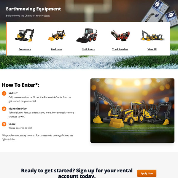 Copyediting landing pages